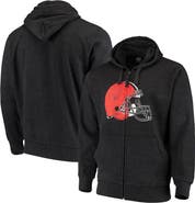 STARTER Men's G-III Sports by Carl Banks Charcoal Cleveland Browns Primary Logo Full-Zip Hoodie