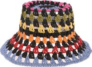 KARL LAGERFELD PARIS Kolorful Karl Crochet Bucket Hat