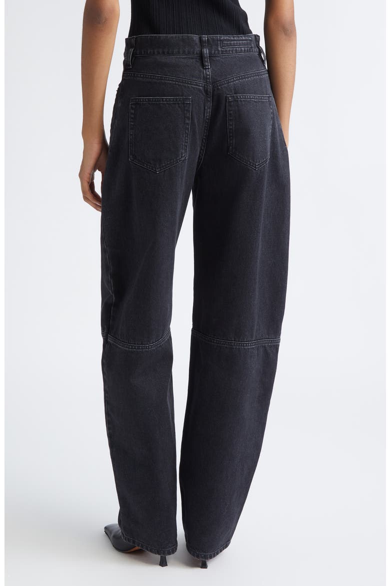 Fontana Barrel Leg Jeans, Alternate, color, BLACK