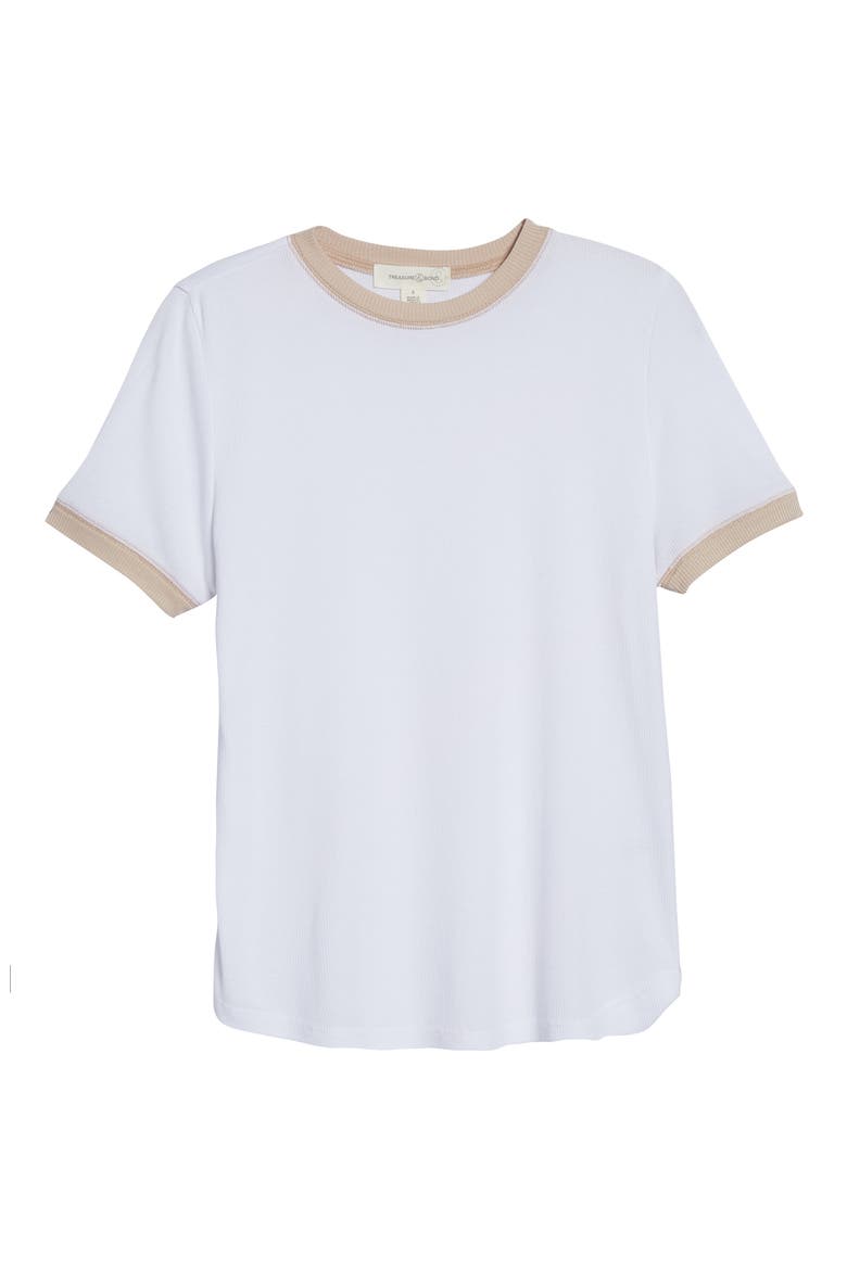 Ringer Tee, Alternate, color, WHITE-TAN COMBO
