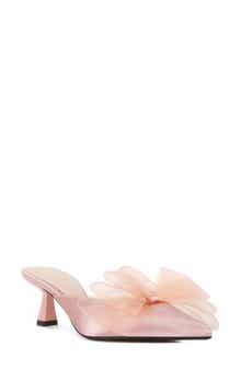 LONDON RAG Asma Bow Embellished Kitten Heel Mule