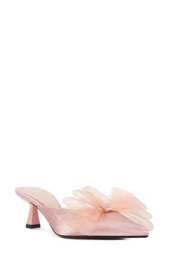 LONDON RAG Asma Bow Embellished Kitten Heel Mule