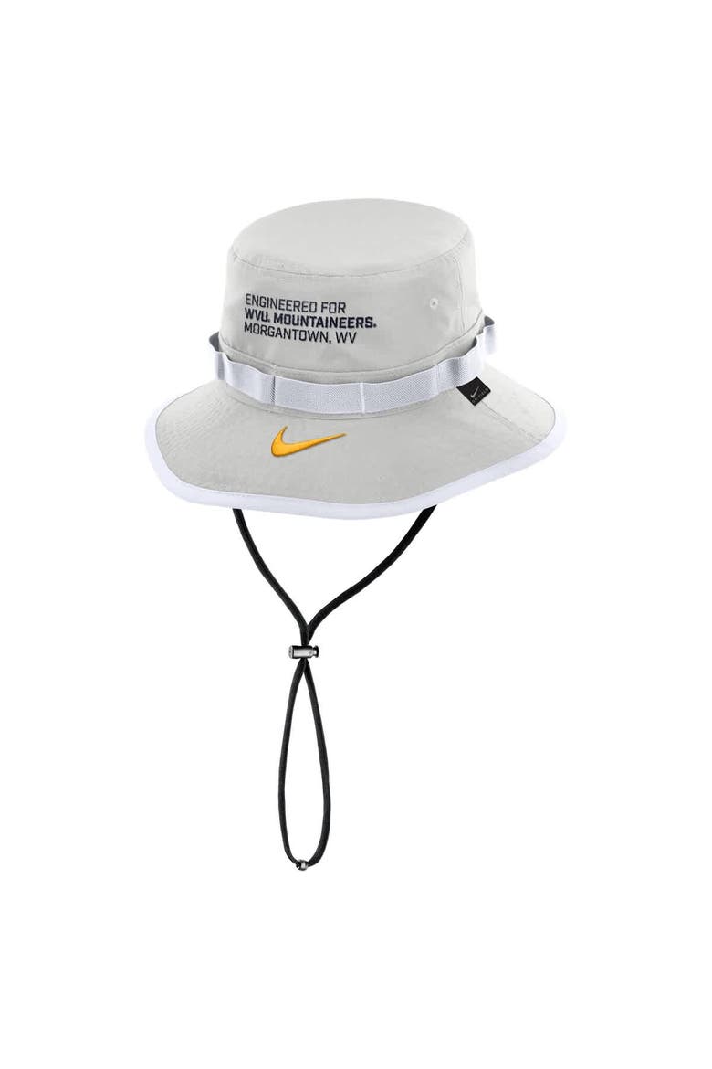 Men's Nike Gray West Virginia Mountaineers 2025 Sideline Apex Boonie Bucket Hat, Alternate, color, Gray