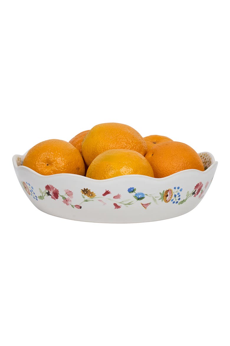 Sofia Scalloped Serving Bowl, Alternate, color, MULTI PINK