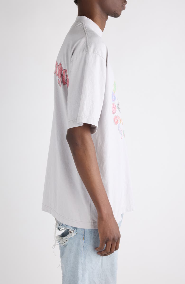 Balenciaga Medium Fit Graphic T-Shirt, Alternate, color, 9012 Dirty White
