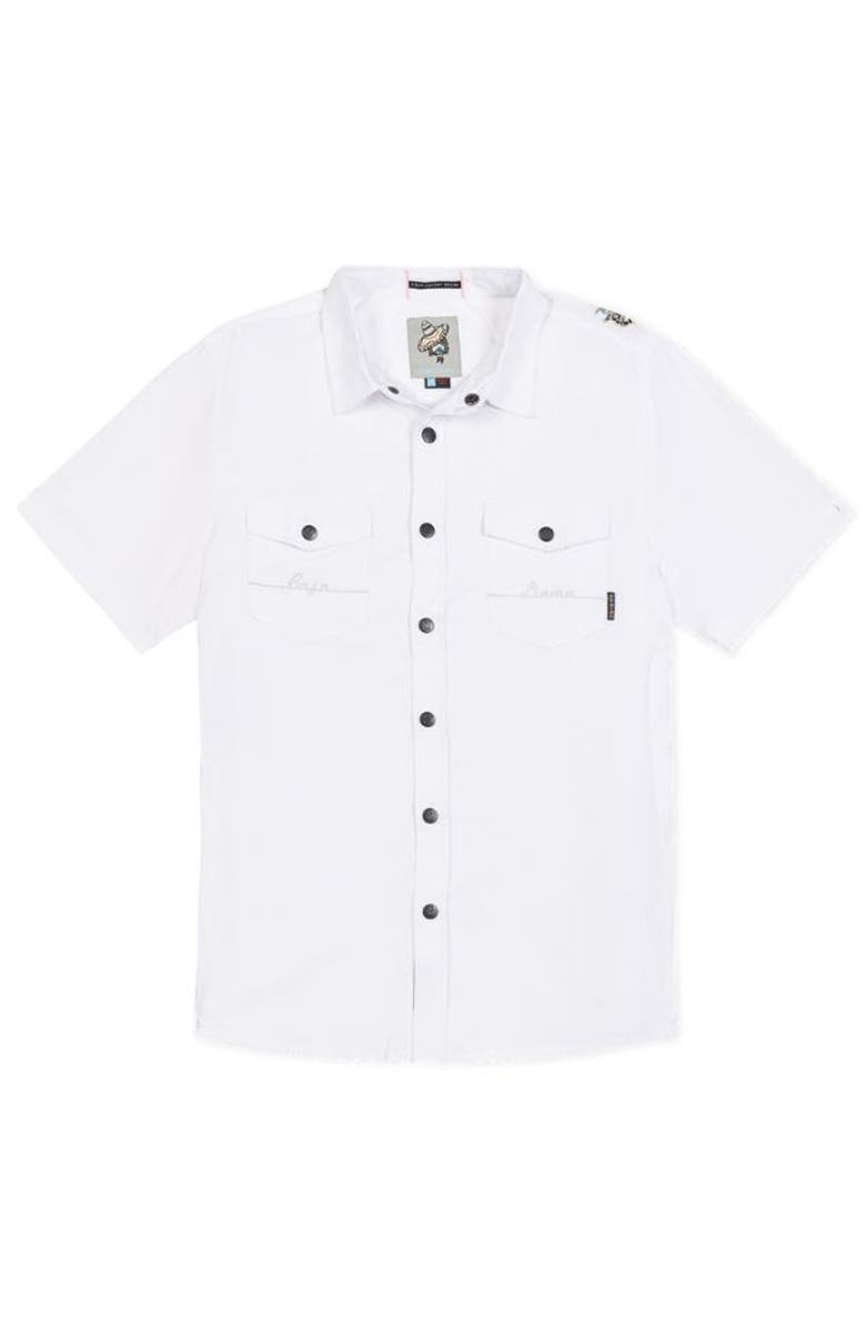 Baja Llama Split Personalities - Snap-Front Western, Main, color, White