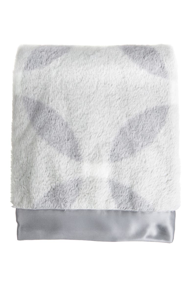 Luxe Whirl Baby Blanket, Alternate, color, SILVER