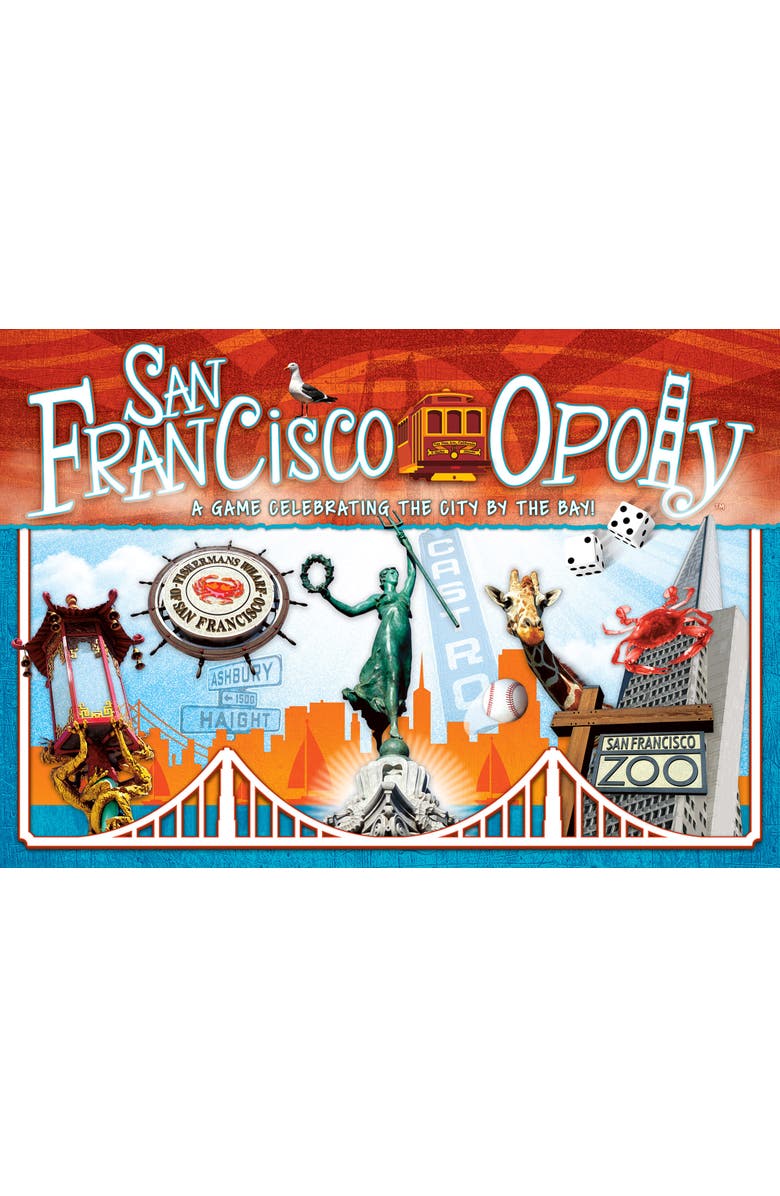 Late for the Sky San Franciscoopoly Monopoly Board Game, Alternate, color, Multicolored
