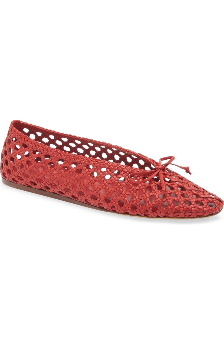 Le Monde Béryl Regency Woven Flat, Main, color, Crimson Red