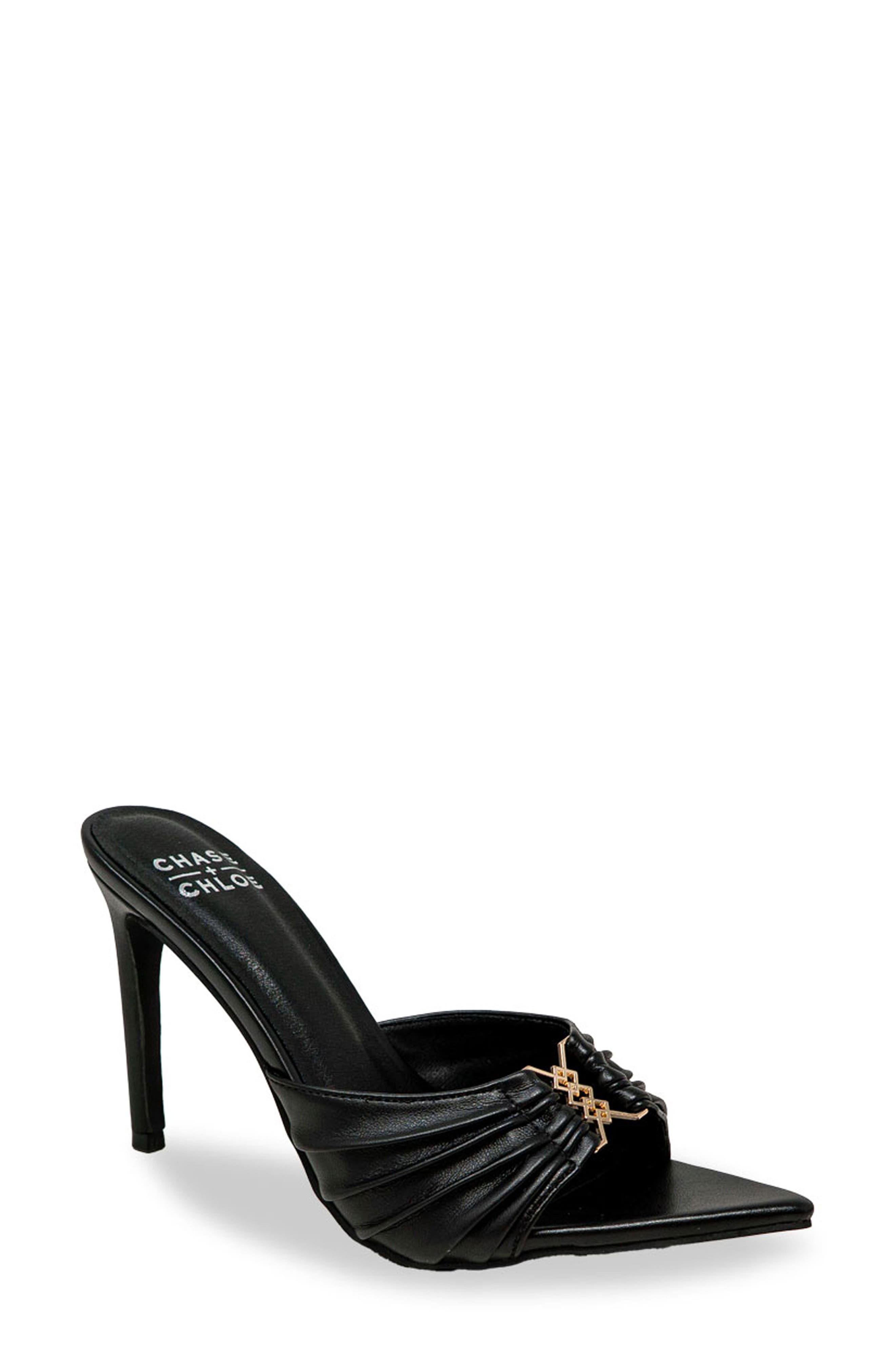 CHASE AND CHLOE Stiletto Mule Sandal