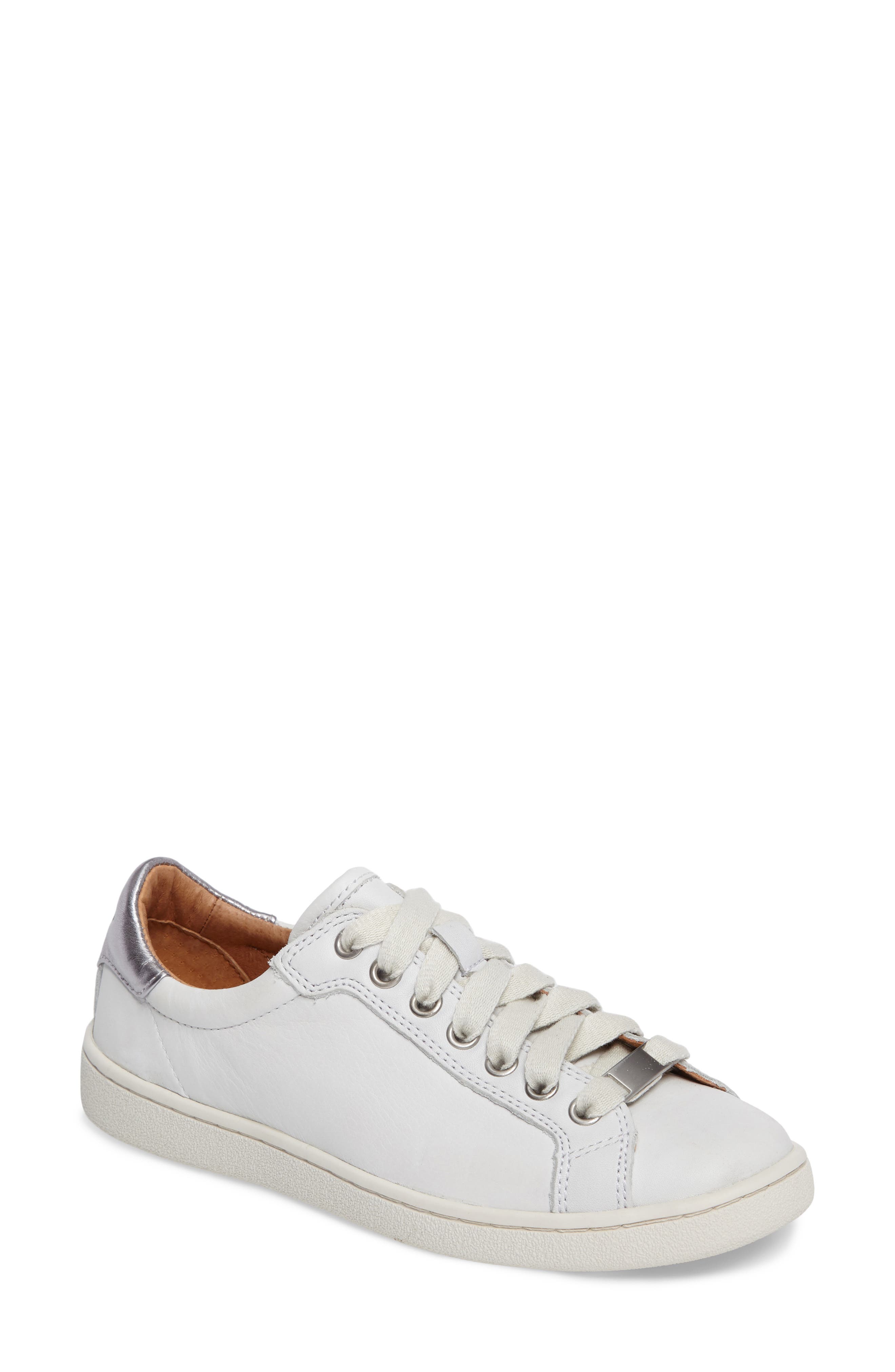 Milo Sneaker, Main, color, WHITE LEATHER