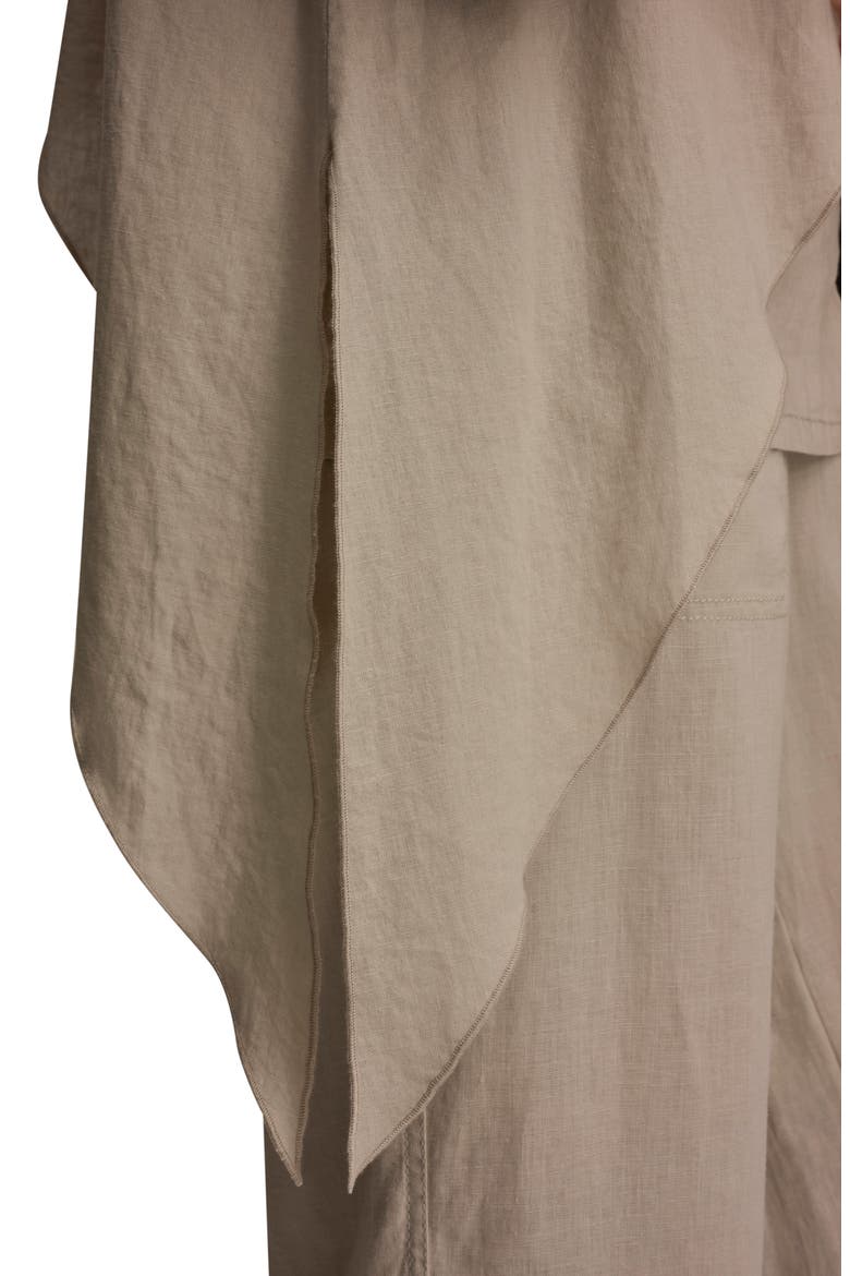 Overlap Wrap Front Top, Alternate, color, TUSCAN GRE