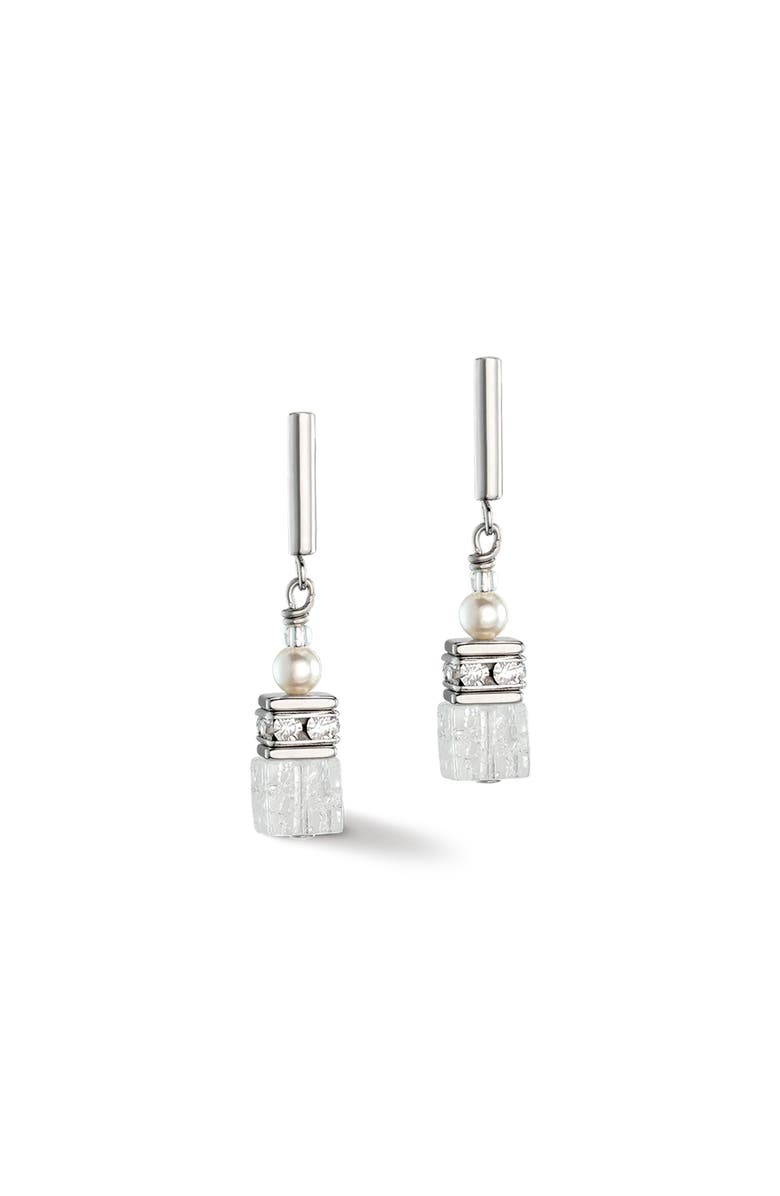 COEUR DE LION Geocube<sup>®</sup> Precious Fusion Pearls Earrings, Alternate, color, White