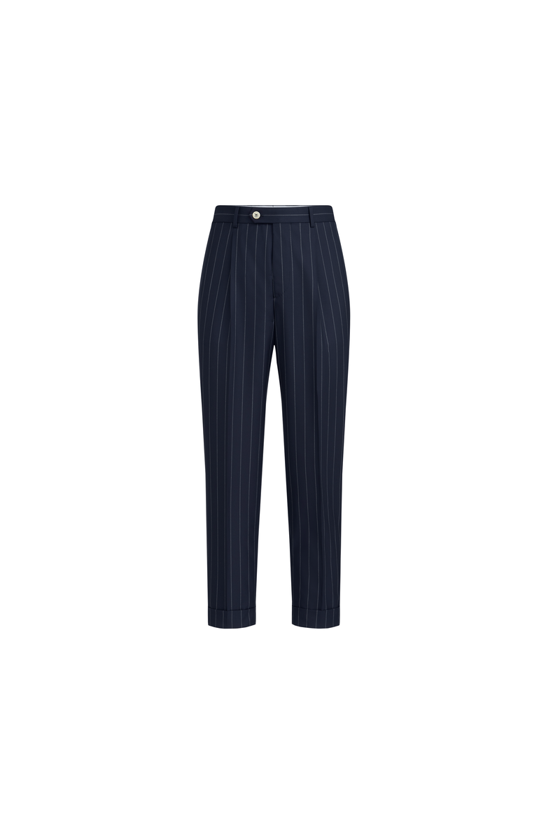Virgin wool trousers, Alternate, color, Blue