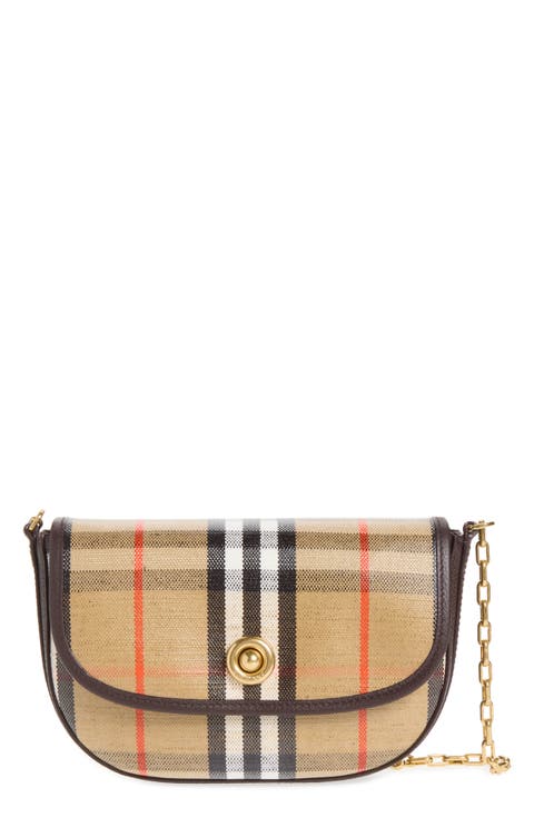 Mini Highlands Check Coated Canvas Shoulder Bag