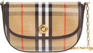 Burberry Mini Highlands Check Coated Canvas Shoulder Bag