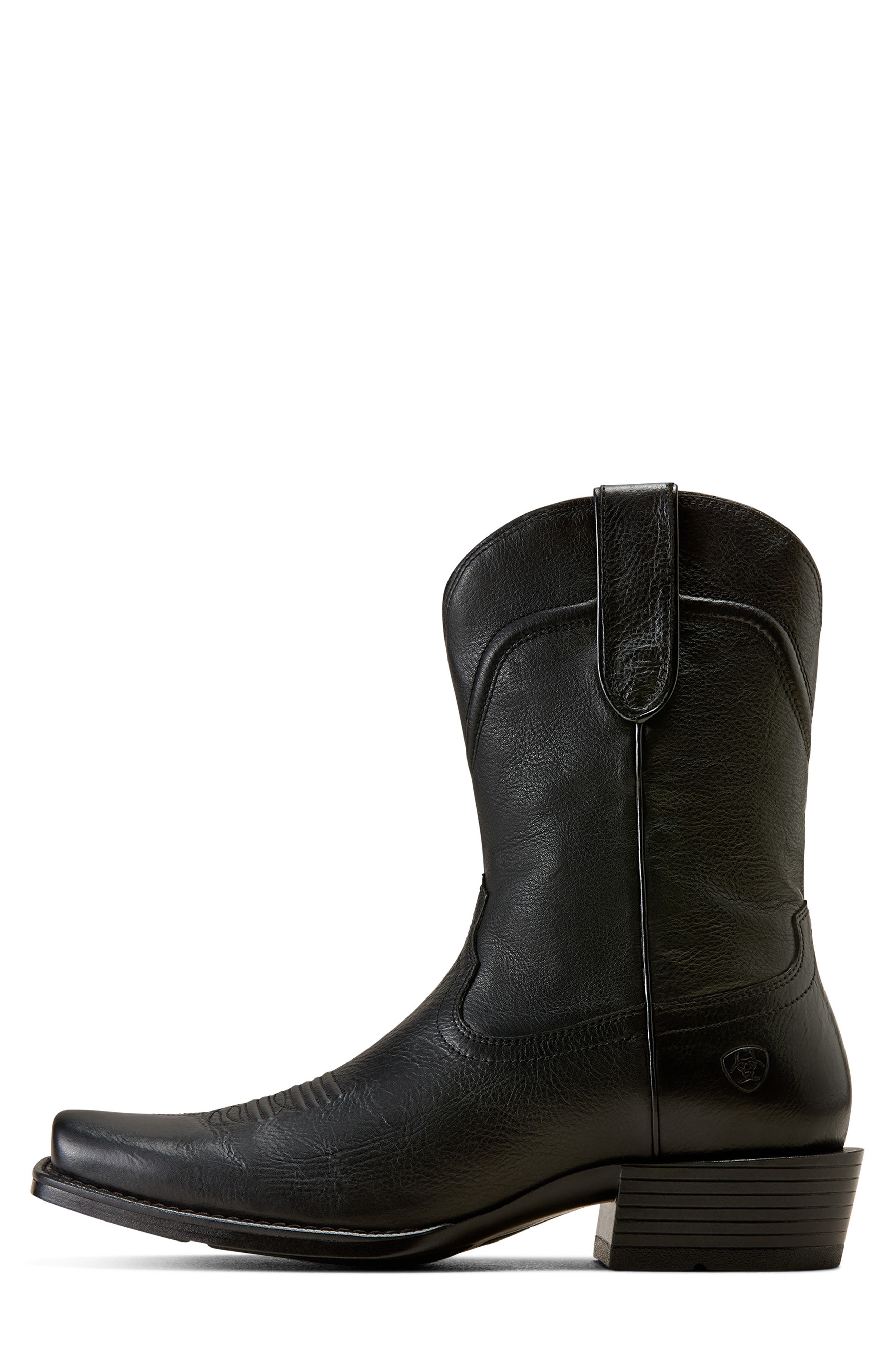 Oliver Narrow Cutter Toe Western Boot, Alternate, color, ECLIPSE BLACK