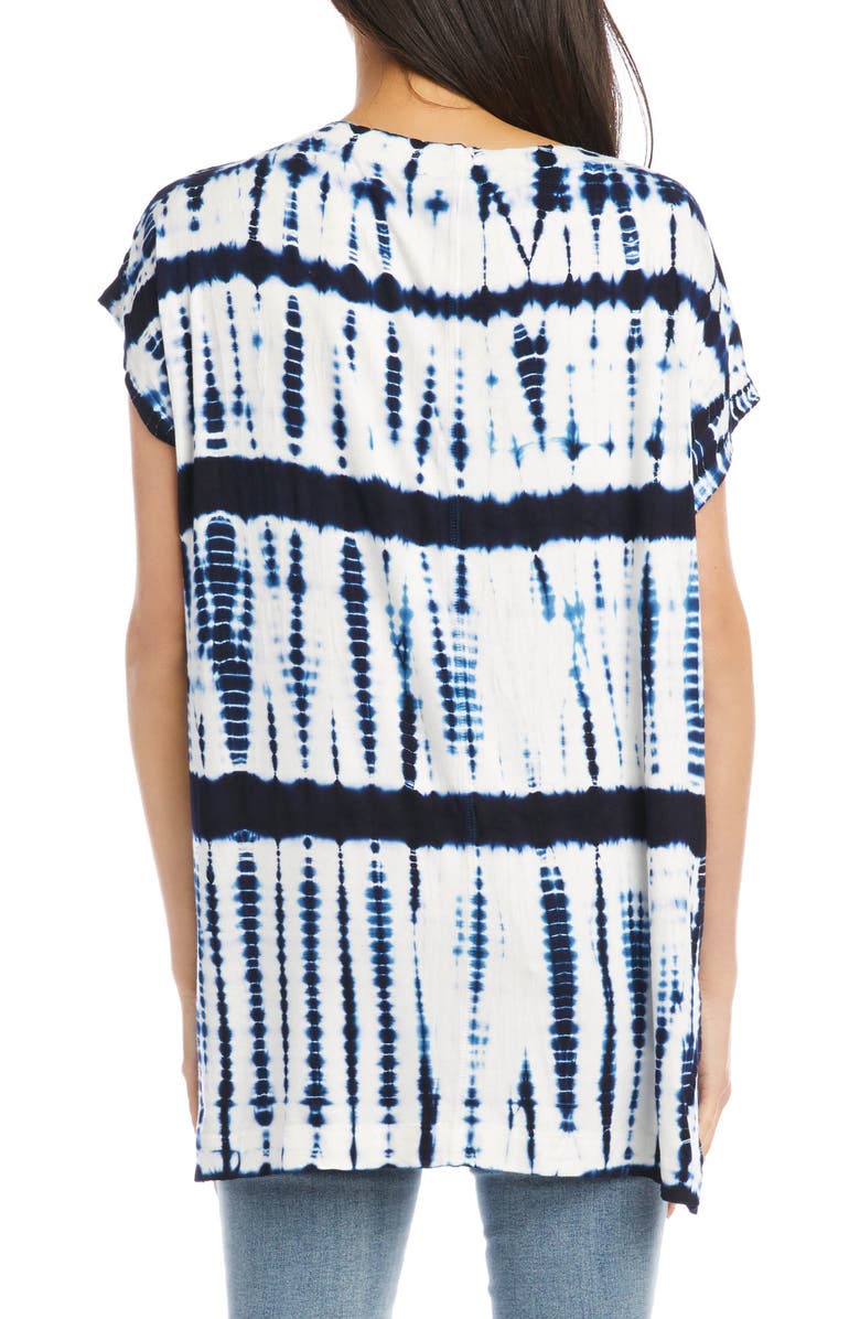 Karen Kane Boat Neck Tie Dye Tunic, Alternate, color, 