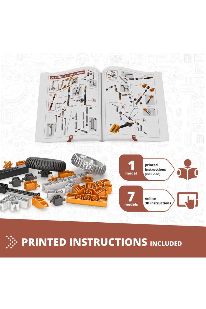 Mechanics, Pulley Drives Toy Machine Set, Alternate, color, Multicolored