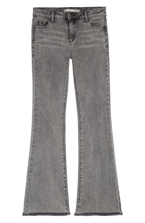 Kids' Fray Hem Flare Leg Jeans (Big Kid)