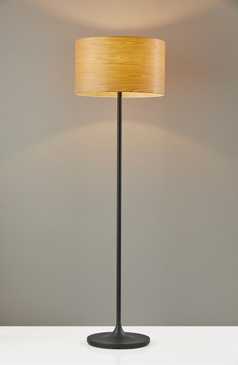 ADESSO LIGHTING Oslo Floor Lamp, Alternate, color, Matte Black