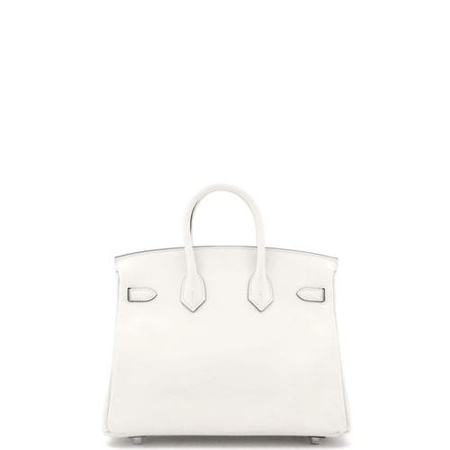 Pre-owned Hermes  Hermes Birkin Handbag Grey Swift With Palladium Hardware 25 In Gray