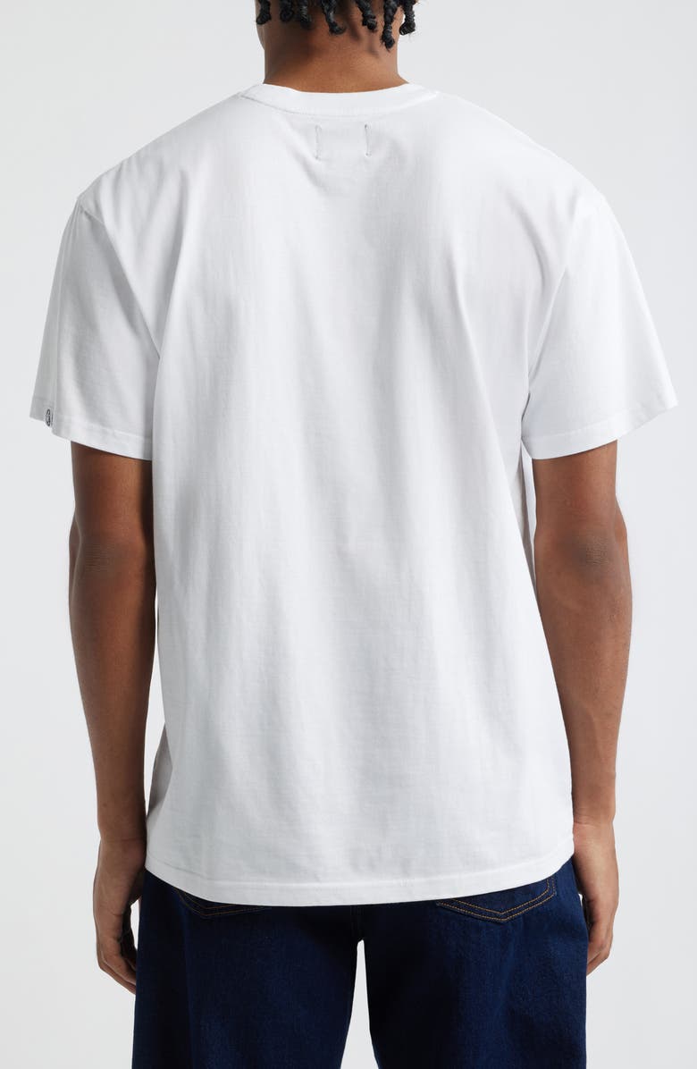 Billionaire Boys Club Curve Logo Short Sleeve Graphic T-Shirt, Alternate, color, White