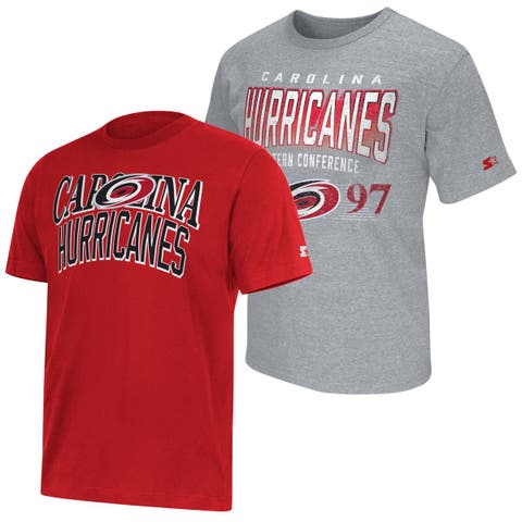 Men's Starter  Red/Heather Gray Carolina Hurricanes Two-Pack T-Shirt Set