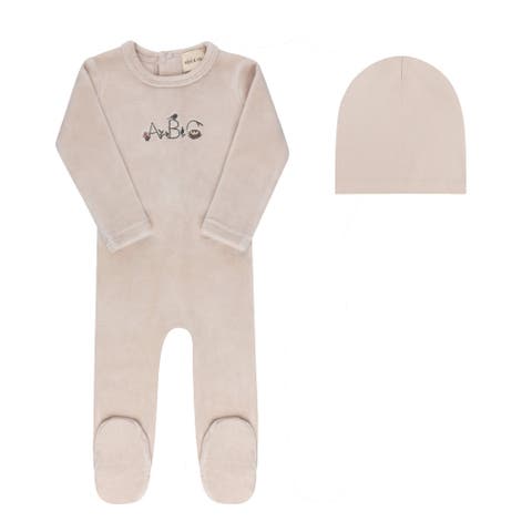 Embroidered ABC Collection - Footie & Hat