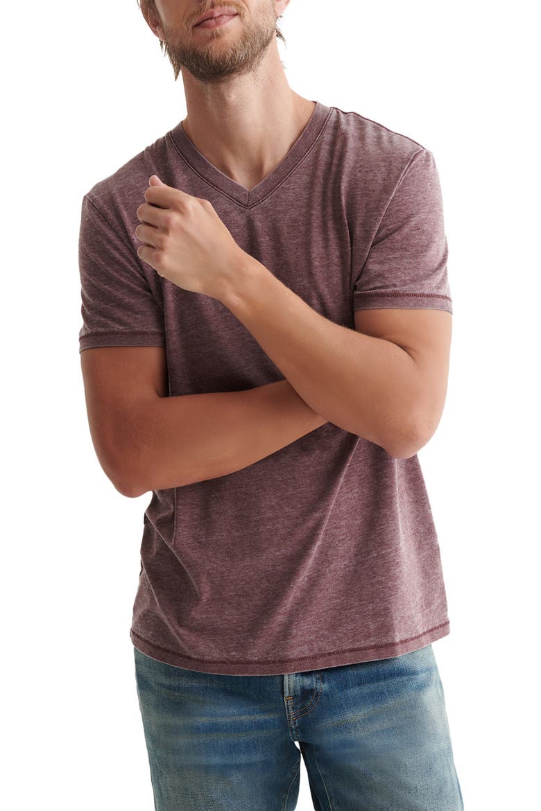 Venice Burnout V-Neck T-Shirt, Main, color, PORT ROYAL