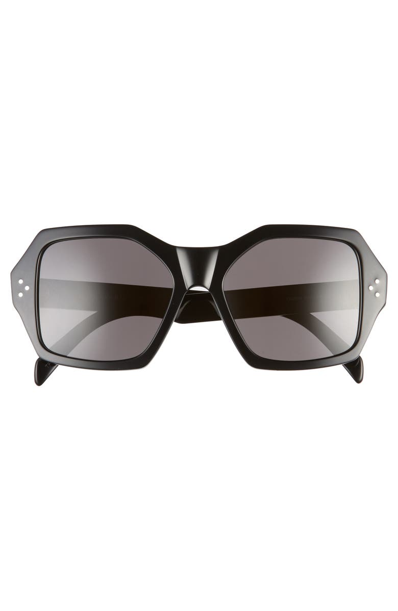 CELINE 55mm Square Sunglasses, Alternate, color, 