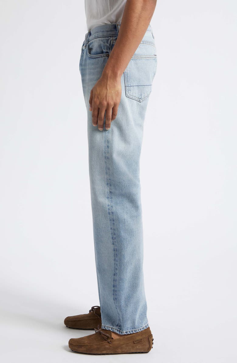 TOM FORD Selvedge 50 Straight Fit Jeans, Alternate, color, Pale Blue Denim