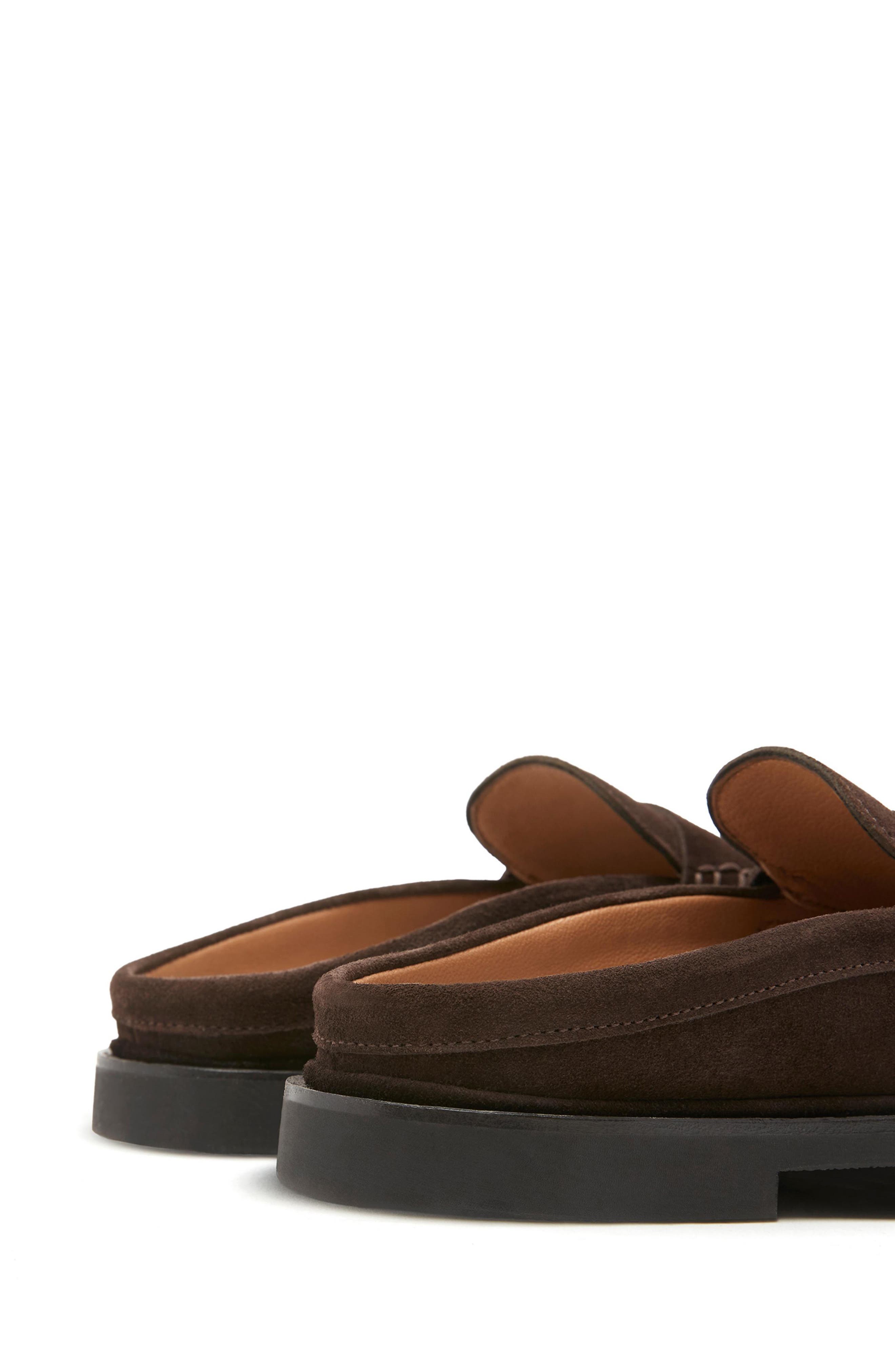 Malcam City Dry™ Waterproof Penny Loafer Mule, Alternate, color, BRUNETTE SUEDE