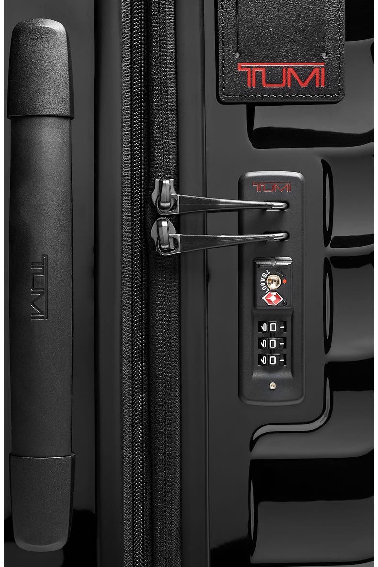 19 Degree Medium Expandable Checked Luggage, Alternate, color, BLACK