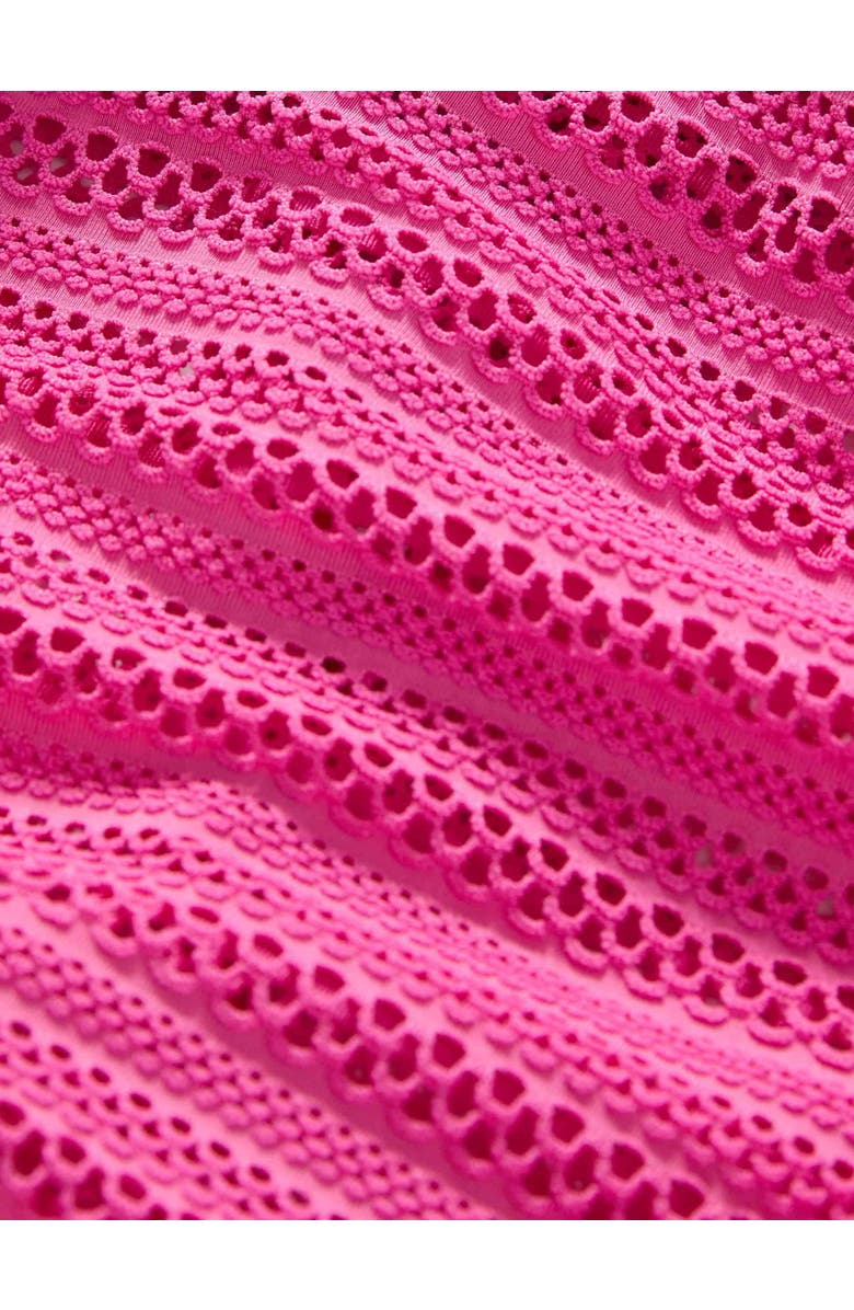 COCO REEF Stella Side Tie Crochet Bra Sized Underwire Takini Top, Alternate, color, Pink Sorbet