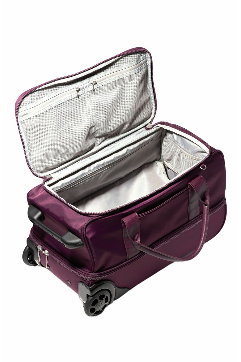 Gramercy Carry-On Travel Roller Duffel Bag, Alternate, color, Mulberry Twill