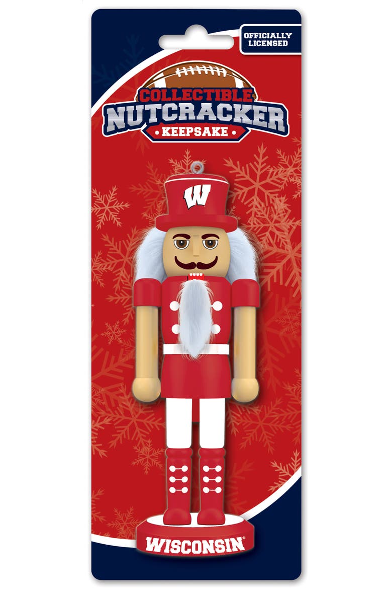 Wisconsin Badgers Keepsake Nutcracker, Alternate, color, Multicolor