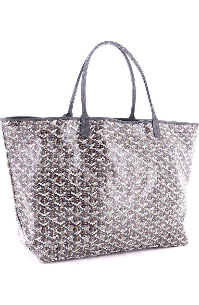 Pre-Owned Goyard Saint Louis Tote Coated Canvas GM, Alternate, color, Black