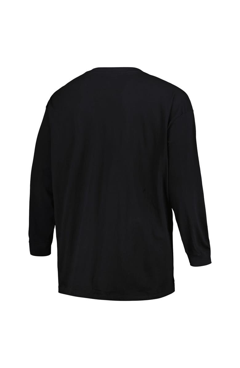 PROFILE Men's Profile Black Iowa State Cyclones Big & Tall Two-Hit Long Sleeve T-Shirt, Alternate, color,