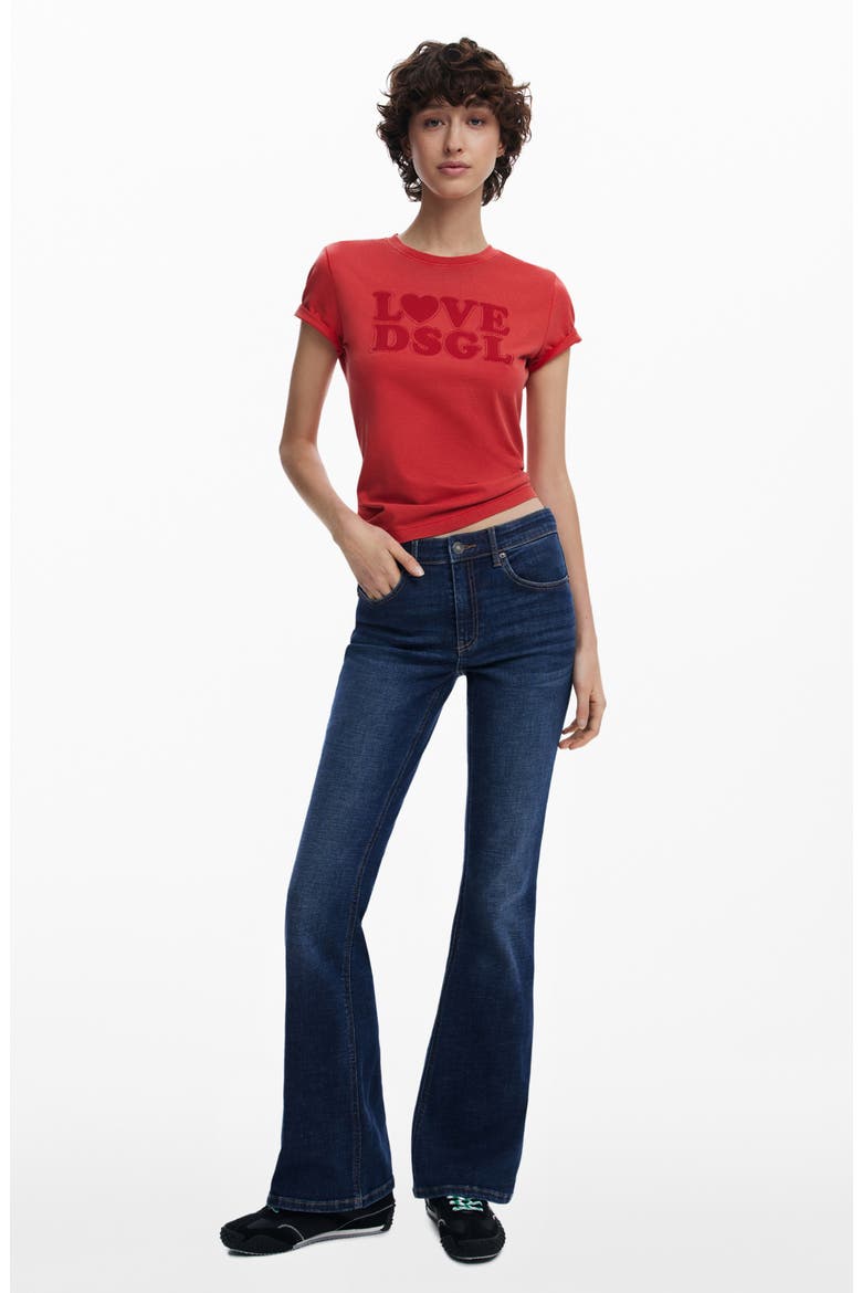 Flare Leg Jeans, Alternate, color, MEDIUM BLUE