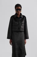 Malina Seressa Faux Pony Hair Boxy Jacket