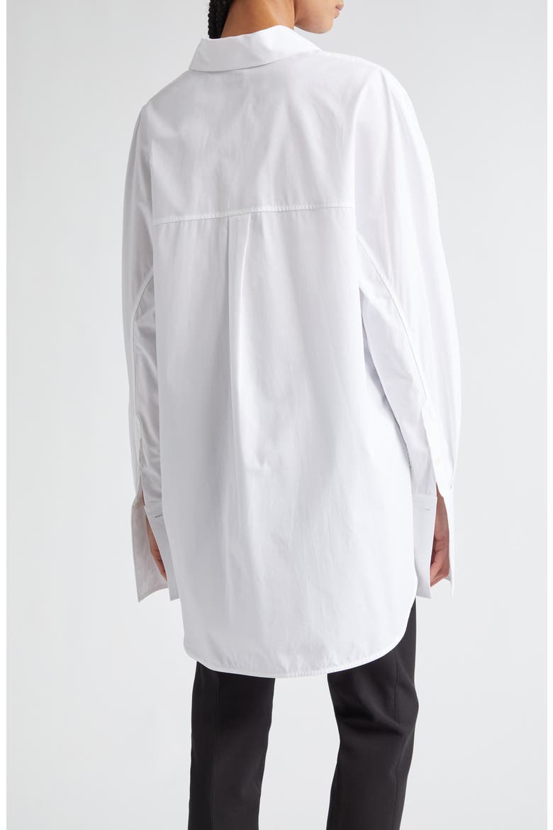 Double Length Cuff Button-Up Shirt, Alternate, color, WHITE