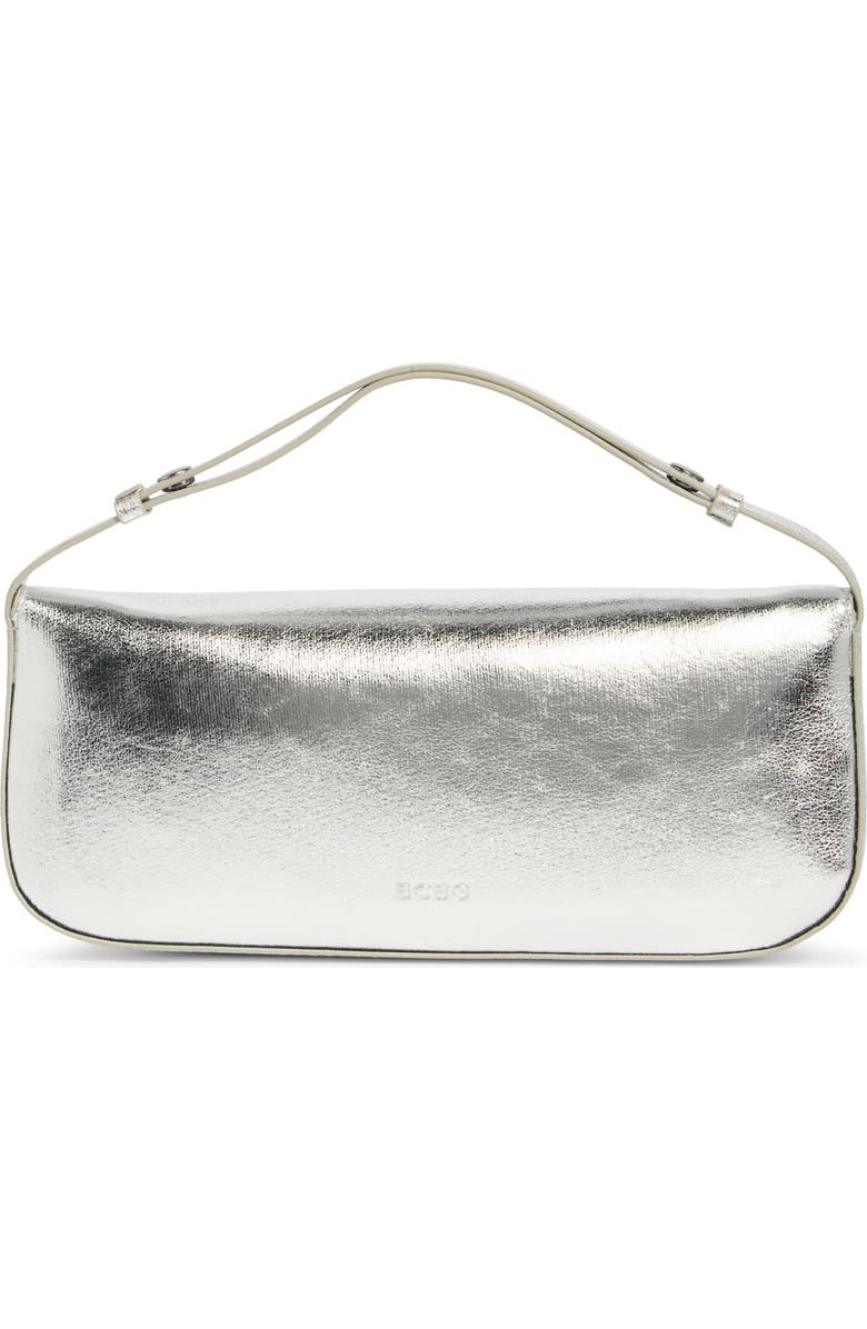 BCBG East/West Shoulder Bag, Alternate, color, Silver