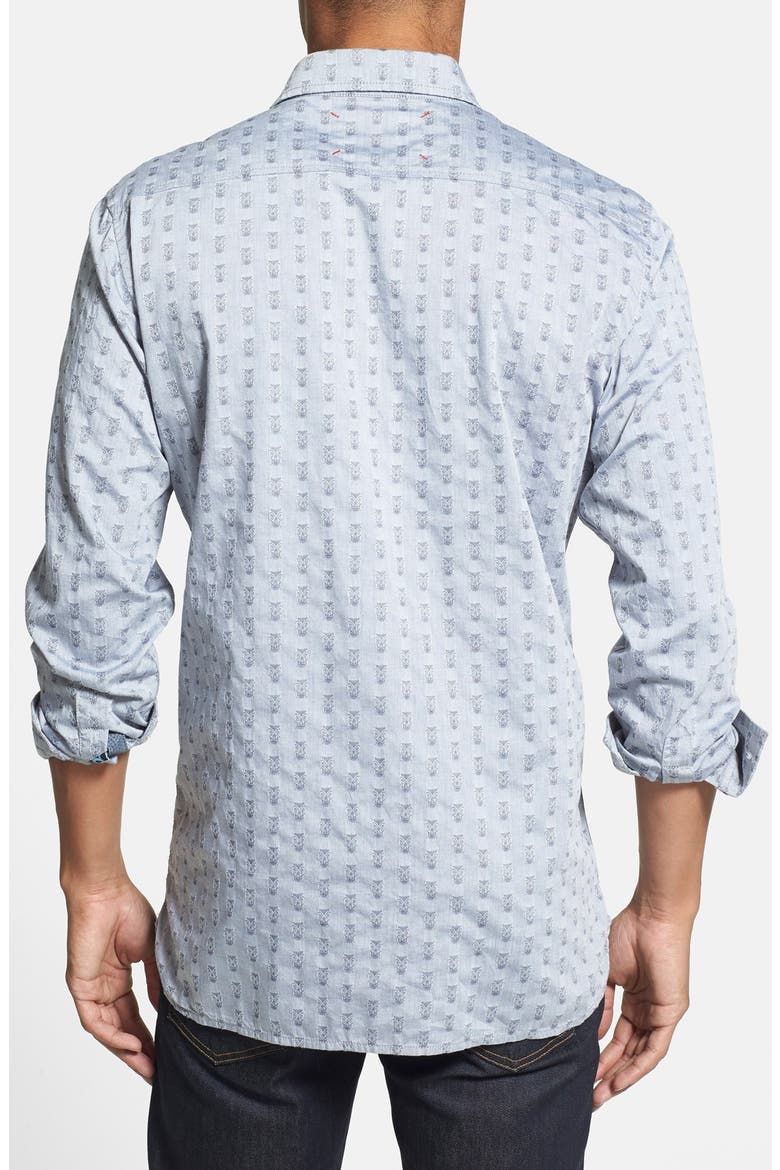 'Tijuana' Tailored Fit Jacquard Sport Shirt, Alternate, color, GREY