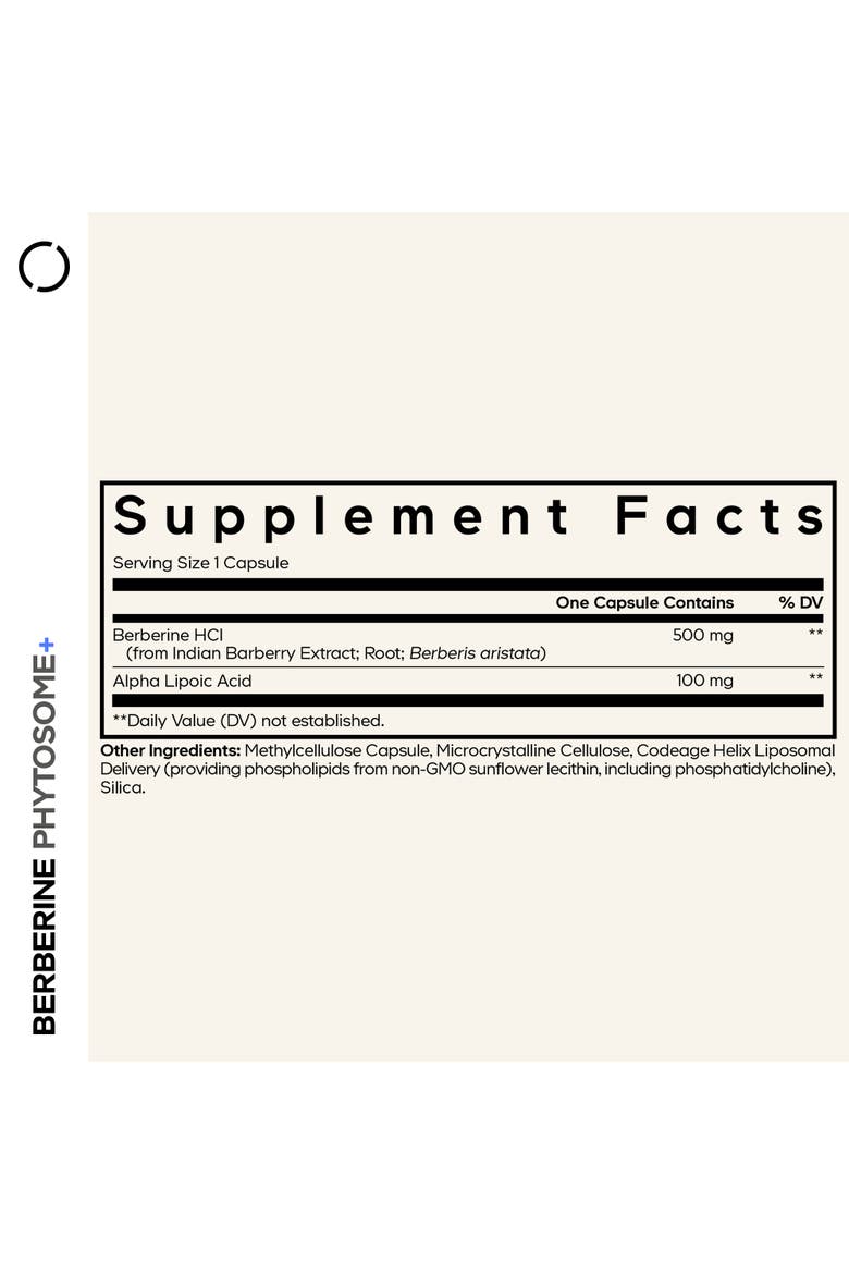 Berberine Phytosome Supplement, Alternate, color, White