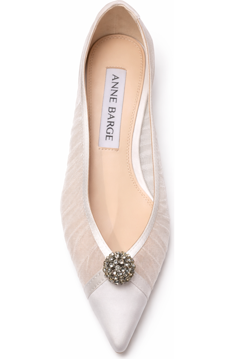 Anne Barge Sabine Flat, Alternate, color, White Tulle