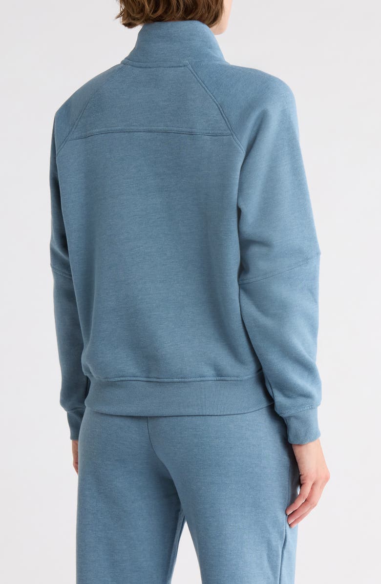MARIKA Camila Quarter Zip Pullover, Alternate, color, Heather Bluestone