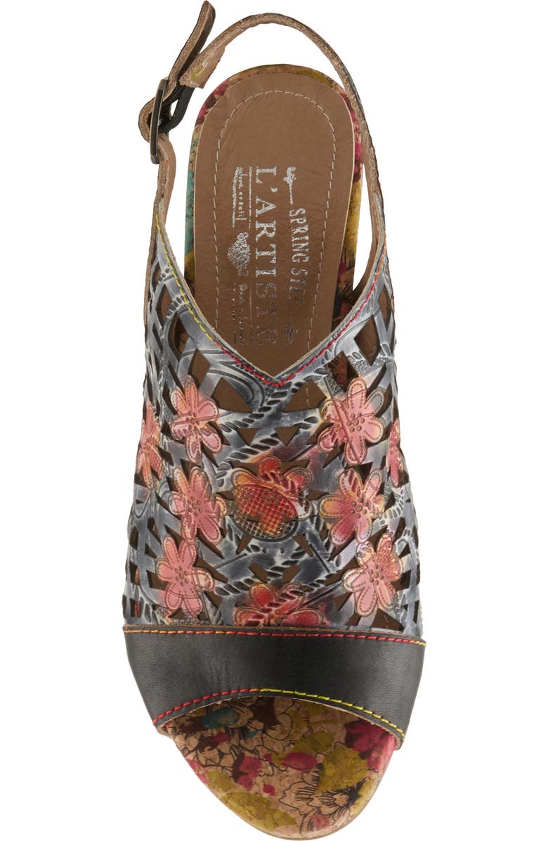 L'Artiste by Spring Step Eclipsing Slingback Sandal, Alternate, color, Black Multi