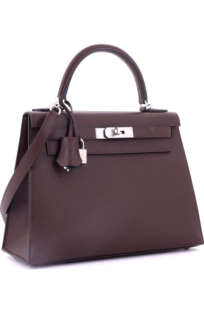 Pre-Owned Hermes Kelly Handbag Verso Epsom with Palladium Hardware 28, Alternate, color,