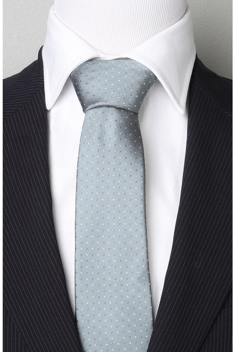 Stark Dire Wolf Sigil Silk Tie, Alternate, color, GREEN